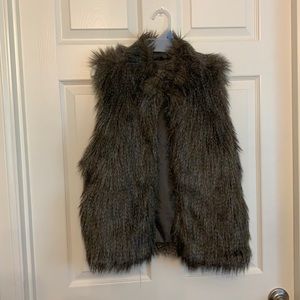 Faux fur vest